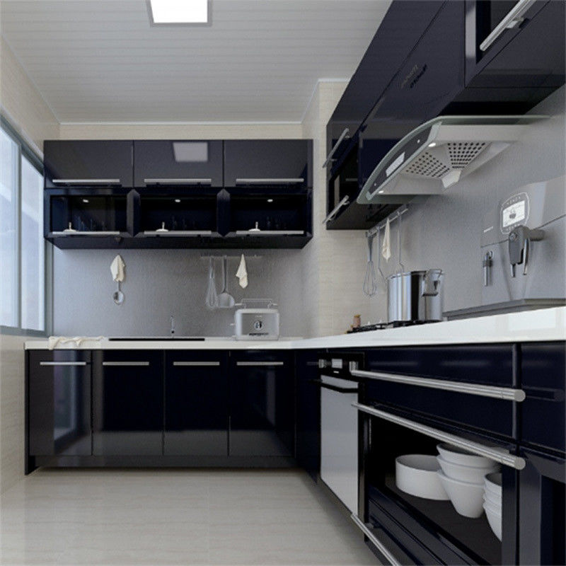 Moderne design Flat Pack Keukenkasten met Shaker Style deuren en lak afwerking