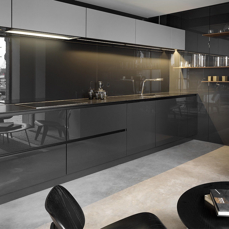 Moderne design Flat Pack Keukenkasten met Shaker Style deuren en lak afwerking