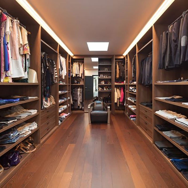 Private label slaapkamer opslagkas kast massief houten kast set met hedendaags design