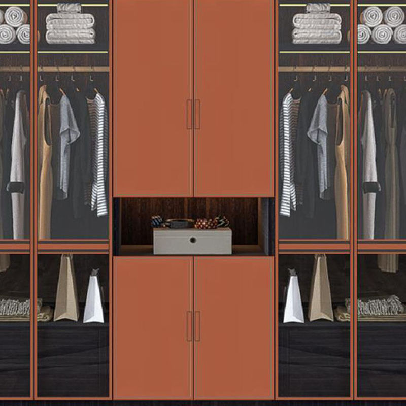 Private label slaapkamer opslagkas kast massief houten kast set met hedendaags design