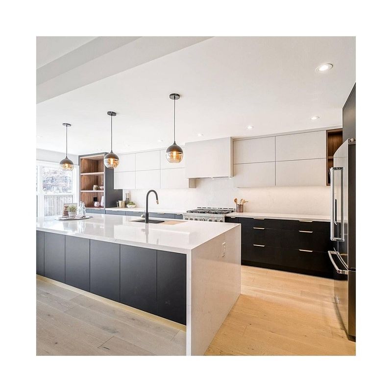 Custom Modern Design Modulaire Keukenkas met massief hout en lacquer afwerking deuren
