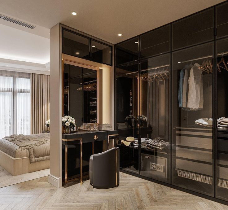 Popstijl Luxe Custom Storage Slaapkamer Garderobe in Modern Design met PANEL Houten Stijl