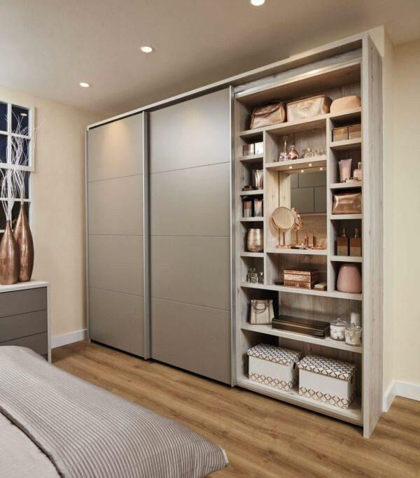Popstijl Luxe Custom Storage Slaapkamer Garderobe in Modern Design met PANEL Houten Stijl