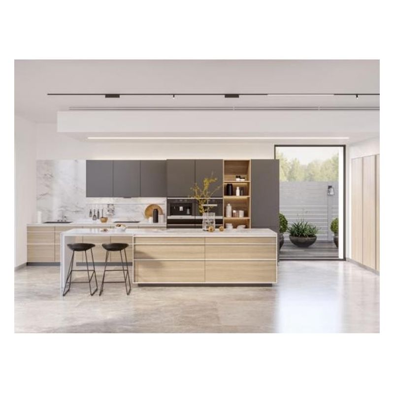 Appartement Keukenkas met aangepaste Ral kleur en professionele CAD / 3D-ontwerp