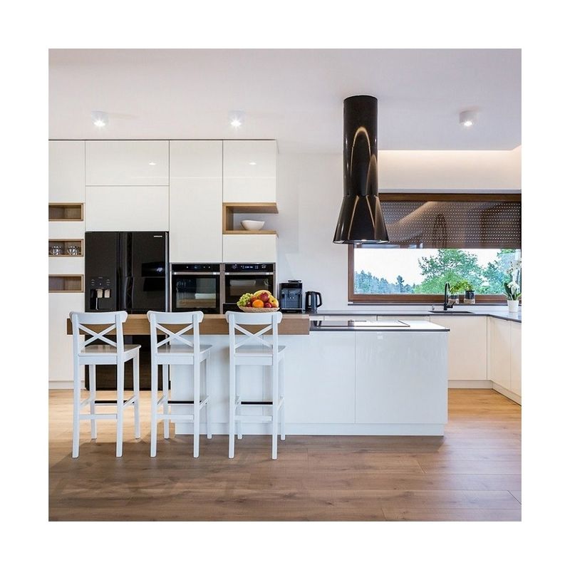Gepersonaliseerde verniskleur YALIG Moderne stijl Houten luxe high-end keukenkast