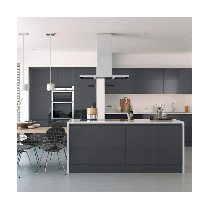 Hoofdvernis en onderkant lak afwerking Houten keukenkast voor High End Home Appartement