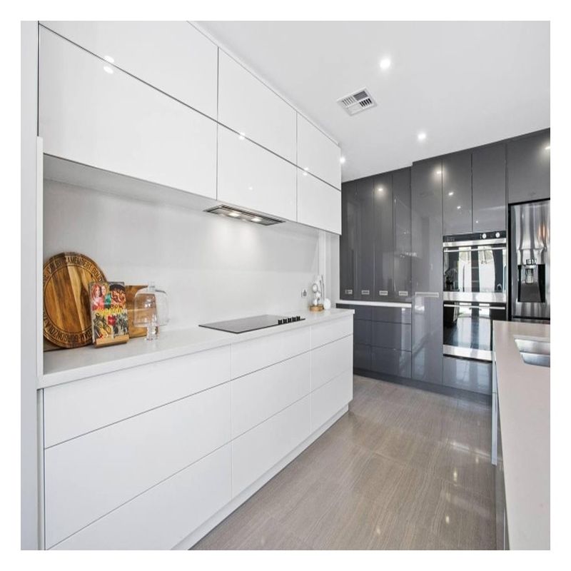 Custom Size Modern Design High End Keukenkas met eilanden en glanzende afwerking