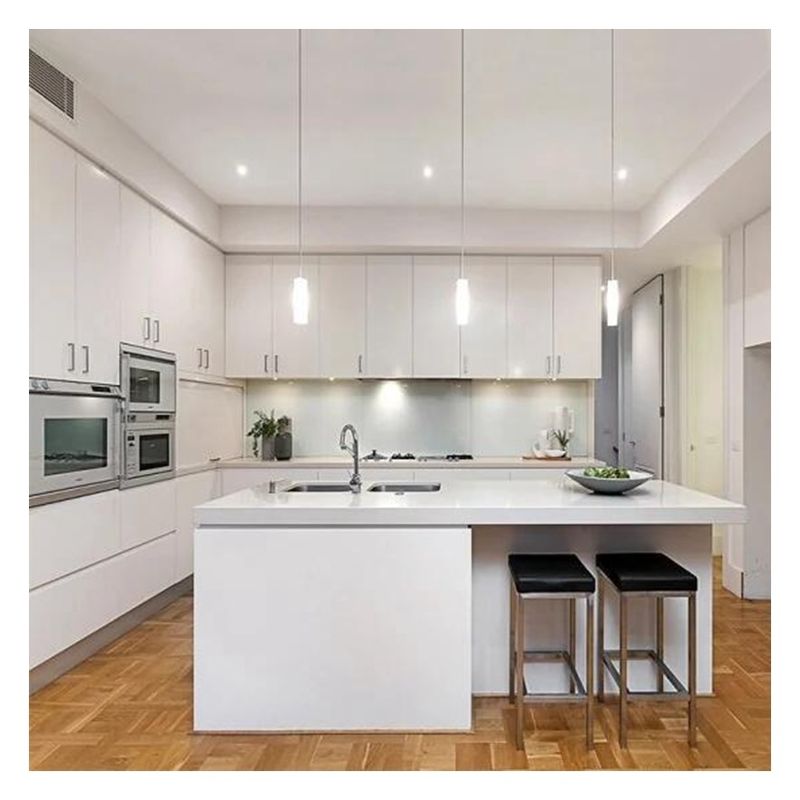 Custom Size Modern Design High End Keukenkas met eilanden en glanzende afwerking