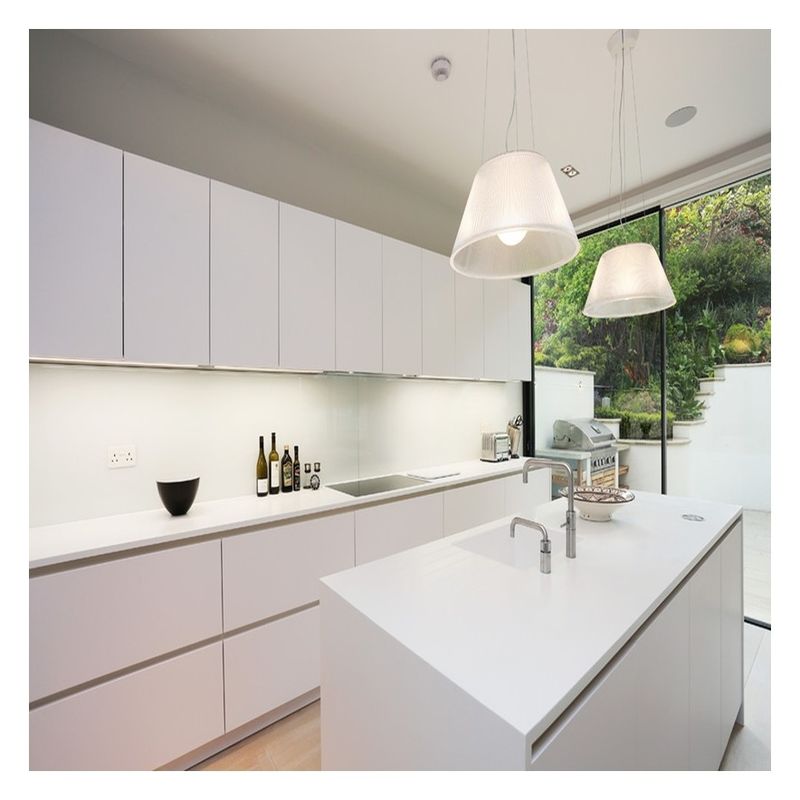end Moderne stijl Wit massief hout lak Modulaire keukenkasten voor woningverbouwing