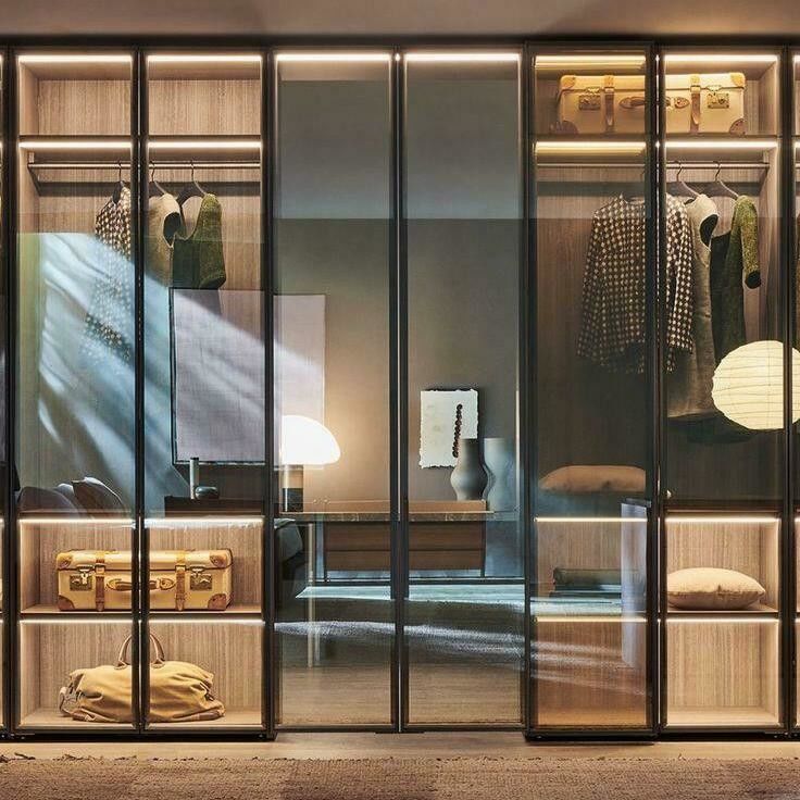 Volledige specificaties Op maat Luxe ingebouwde garderobe met modern design