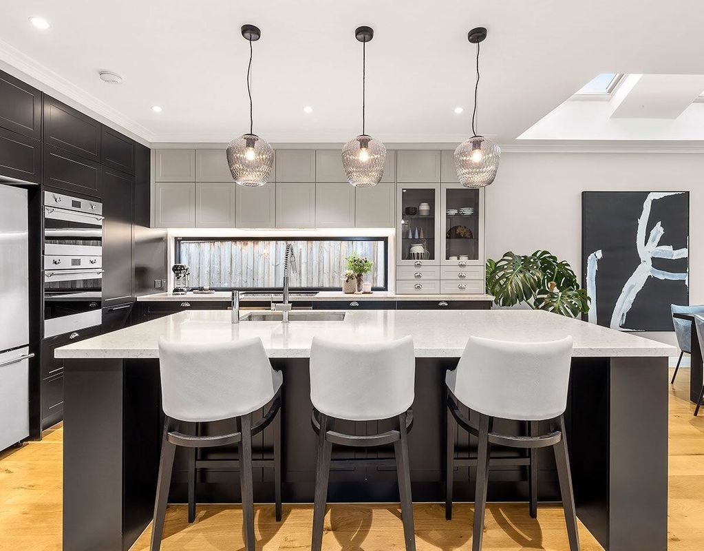 Blum Hardware Villa Keukenkast Set met Melamine Board en Laqueur deur materiaal