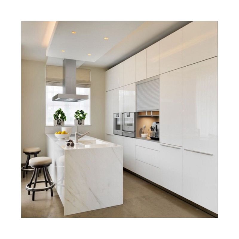 Melamine Board Luxe Keukenkas met modern ontwerp en lakke deurpaneel