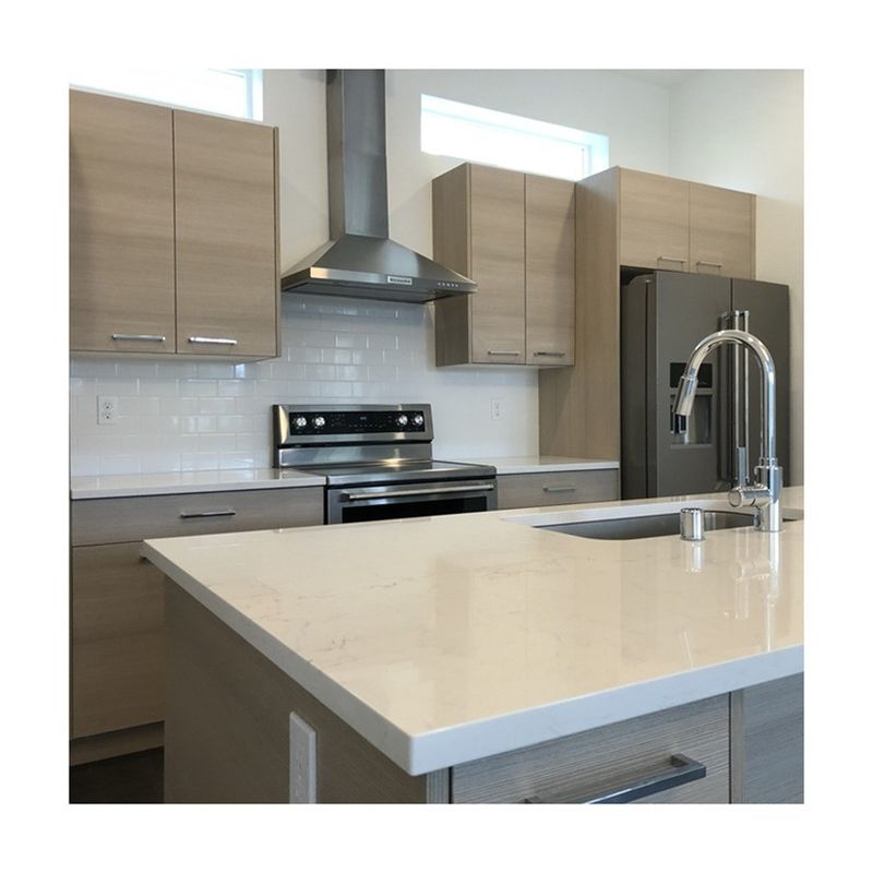 Keukenkasten Design Modulair Massivhout Mdf Vernis Lak Afwerking Walnoot Hout Kleur
