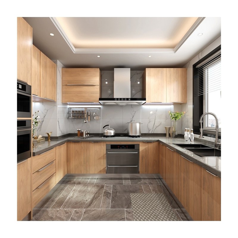 Volledige keukenkasten met waterdicht vuurdicht voordeel en aanpassing