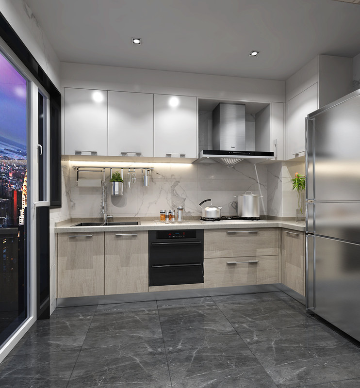 Volledige keukenkasten met waterdicht vuurdicht voordeel en aanpassing