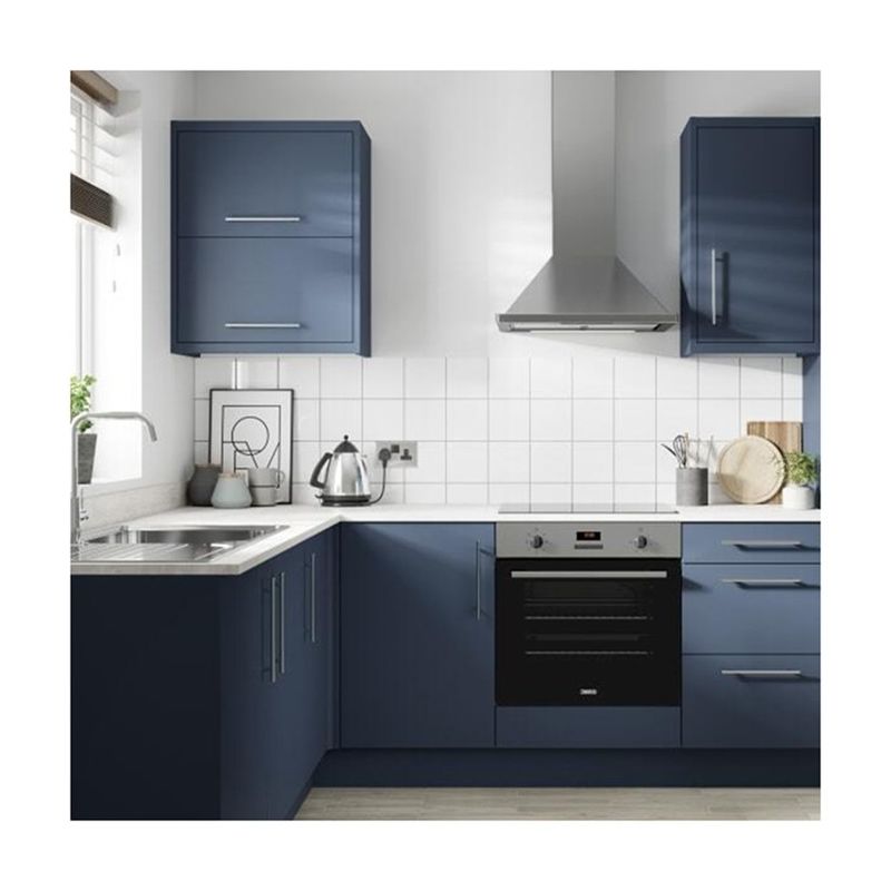 2024 Design Moderne L-vormige houten keukenmeubilair voor een hedendaagse villa keuken
