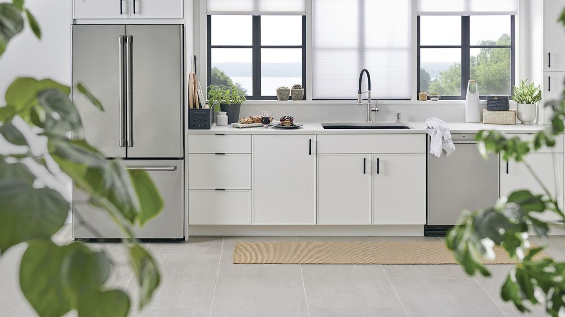 Blauwe bar hoogglanzende acryl 3D vezel keukenkasten zeer ODM / OEM voor moderne stijl