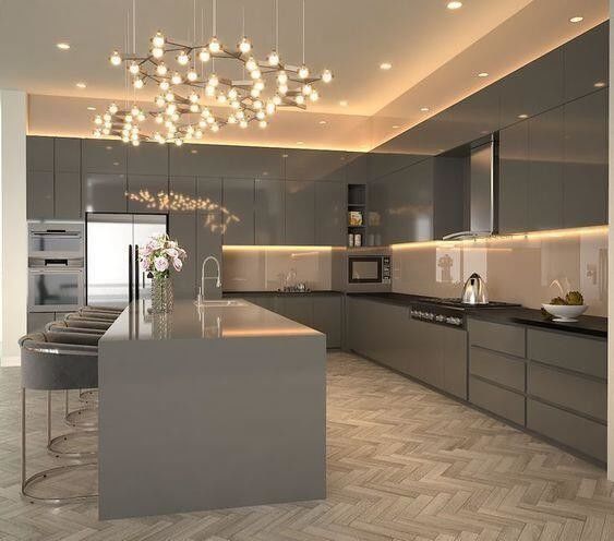 Gepersonaliseerde veneer kleur acryl board rolluik keukenkas voor licht doos keuken