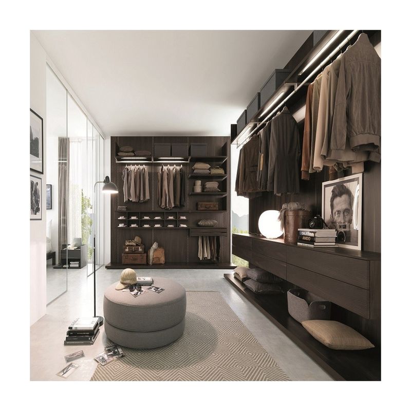Europese stijl Walk-in slaapkamer kast met modern ontwerp en hedendaagse stijl
