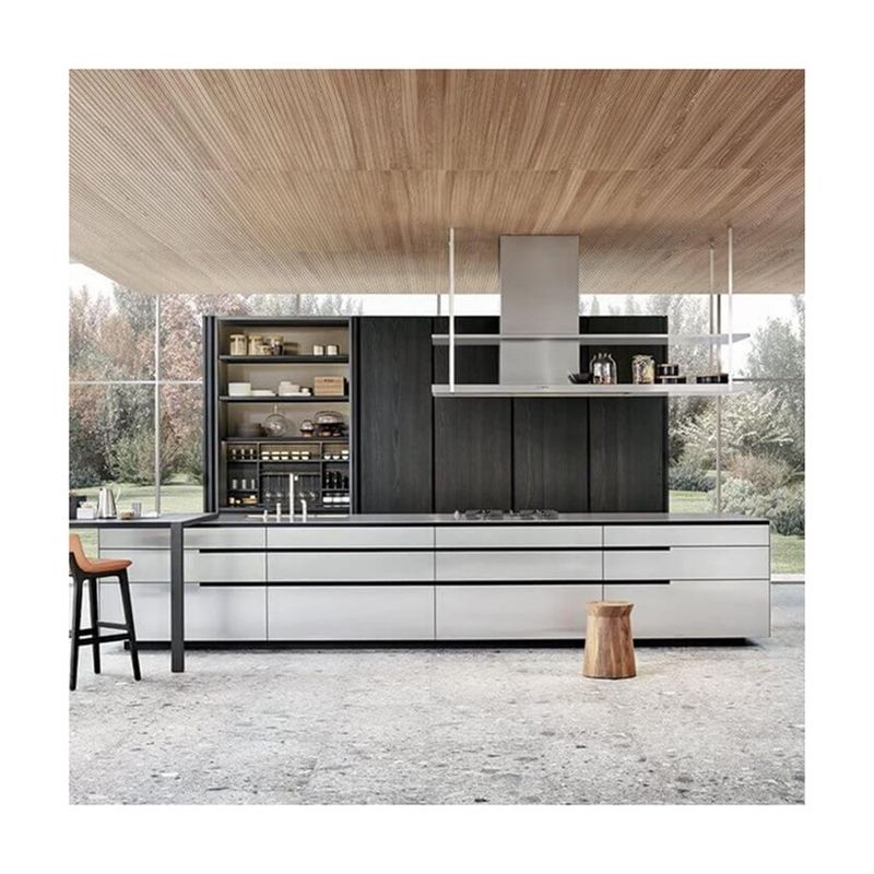 YALIG Houten keukenkasten met waterdicht vuurdicht voordeel en Blum hardware