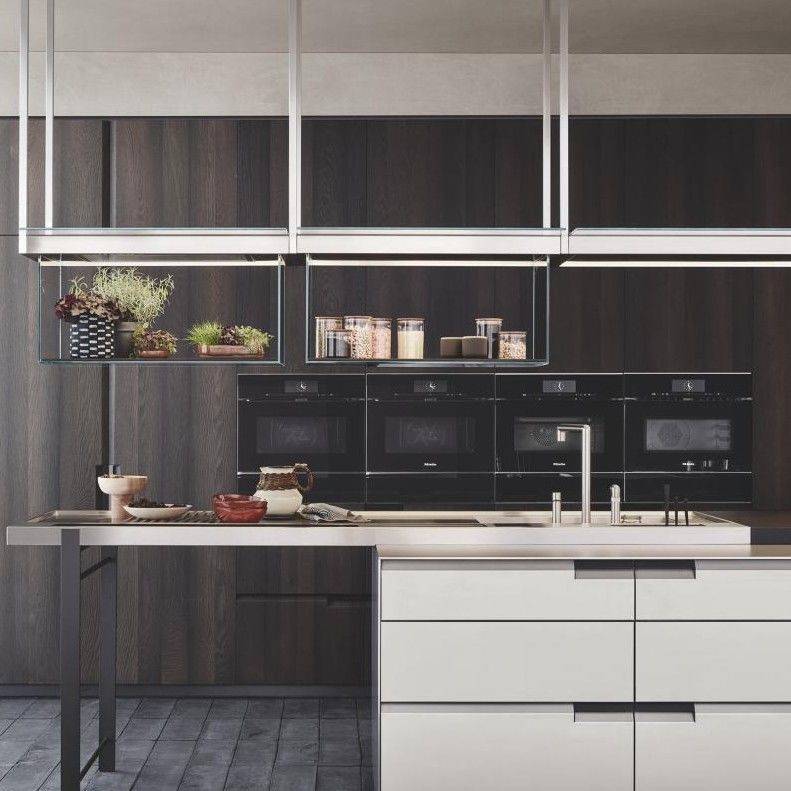 YALIG Houten keukenkasten met waterdicht vuurdicht voordeel en Blum hardware