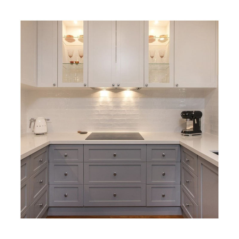 Gepersonaliseerde kleur Luxe Keuken Wandkast voor eenvoudige reiniging in Modern Style Appartement