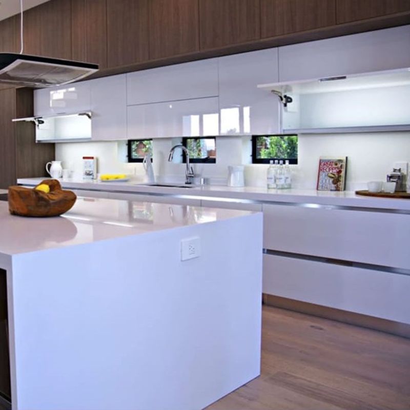 YALIG Modern High Gloss Lacquer Keukenkast Op maat voor Keuken Rack Schapopslag