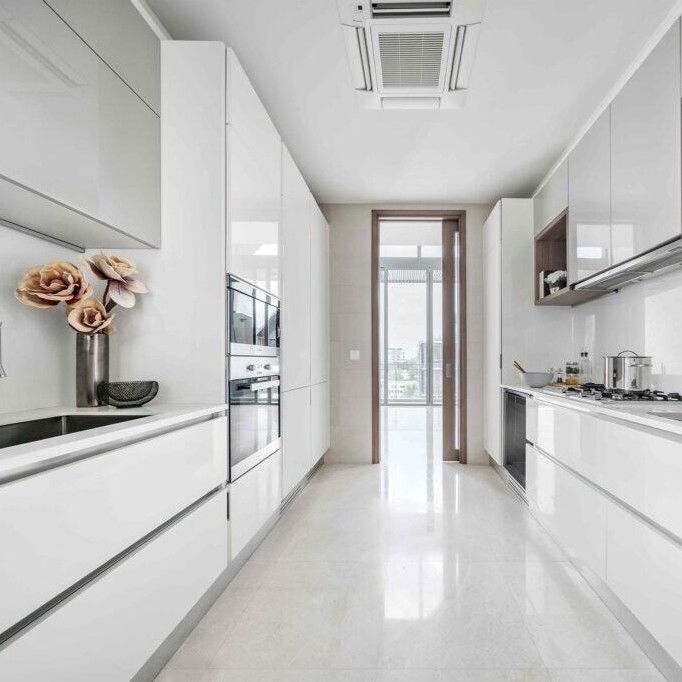 YALIG Modern High Gloss Lacquer Keukenkast Op maat voor Keuken Rack Schapopslag