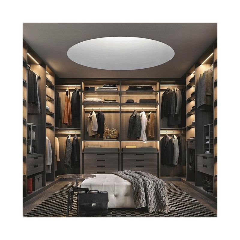 Modern ontwerp slaapkamer Houten kasten in de muur maat maat Waterdicht Gevouwen NO