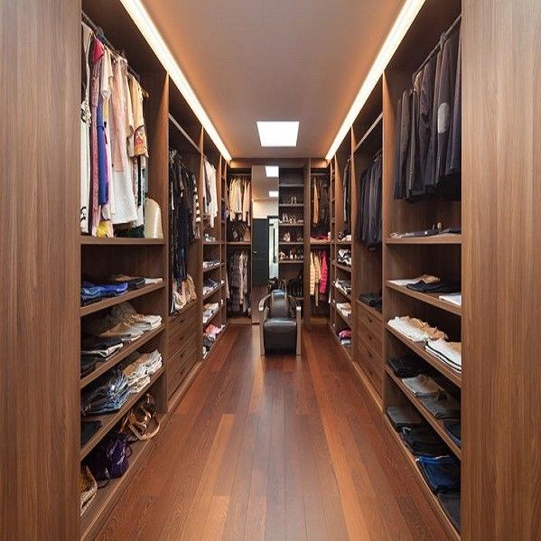 Modern ontwerp slaapkamer Houten kasten in de muur maat maat Waterdicht Gevouwen NO