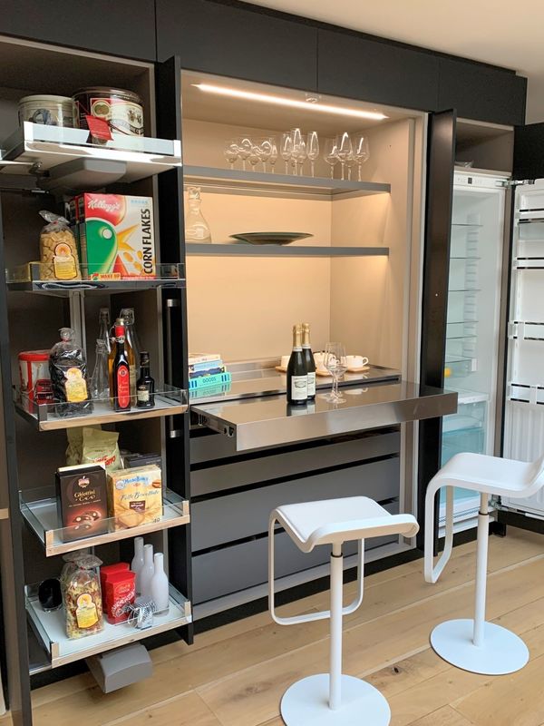 Houten stijl PANEL wijnbar Display voor woonkamer Luxe huismeubilair Modern design