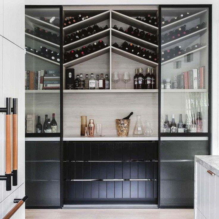 Gepersonaliseerde kleur Modern meubilair Wijnkast voor woonkamer Inrichting