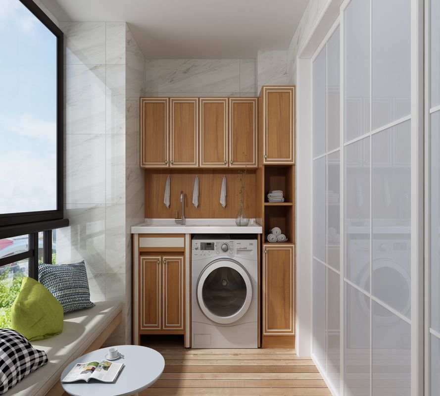 Moderne stijl High End roestvrijstalen waskast met triplex deurmateriaal