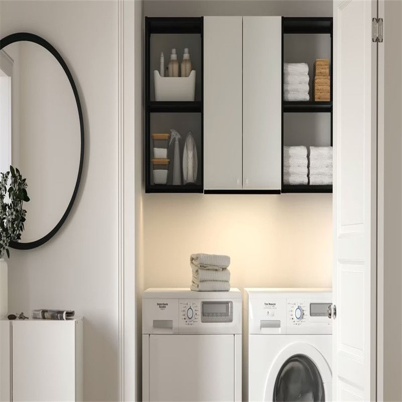 Eenvoudige moderne YALIG 1200 Grote houten wassortkast voor wasmachine in MDF