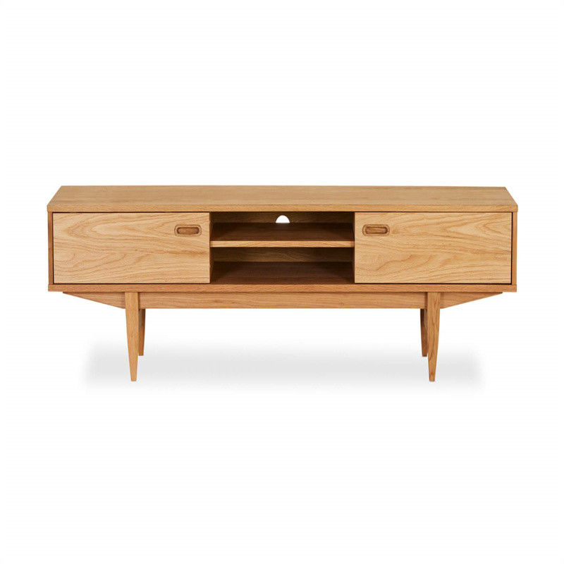 Moderne grijs gebogen hoek glas tv-stand voor woonkamer elegant en aanpasbaar
