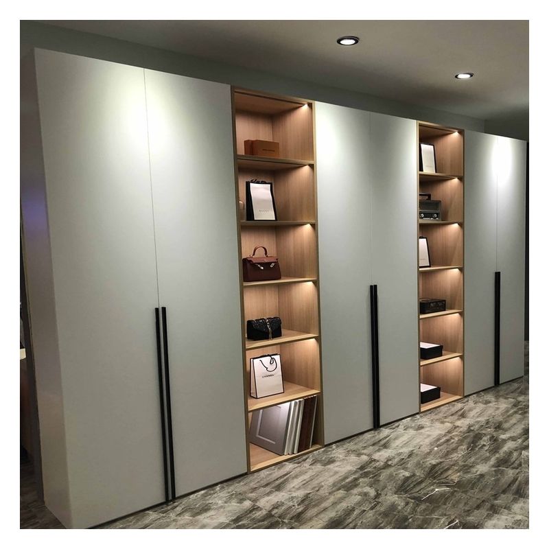 Zwarte houten kast slaapkamer slimme kast kast Italiaanse stijl voor uw elegante slaapkamer