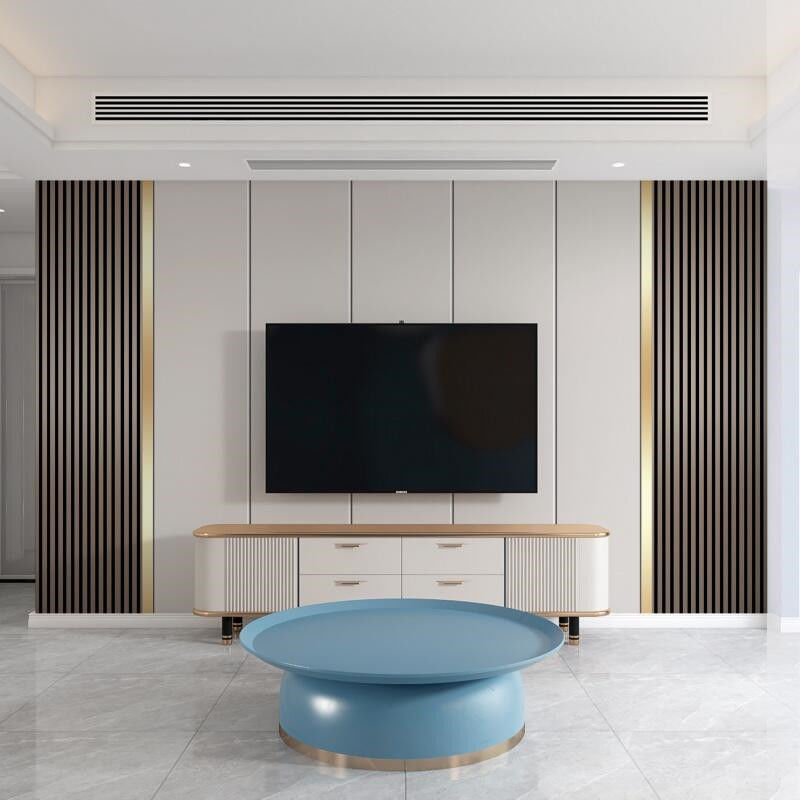 Aanpassen van de grootte van de tv-stand Moderne ontwerp muur eenheid voor luxe huishoudelijke meubels in appartement