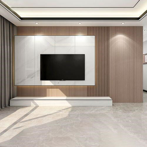 Aanpassen van de grootte van de tv-stand Moderne ontwerp muur eenheid voor luxe huishoudelijke meubels in appartement