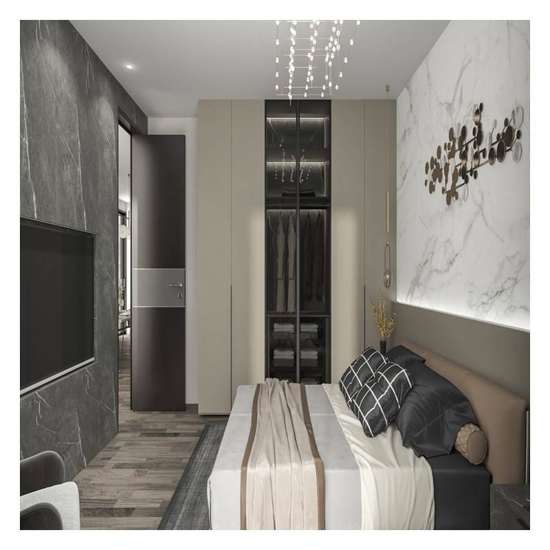 Europese massief hout Walk In Closet kastjes op maat voor thuis slaapkamer set meubels