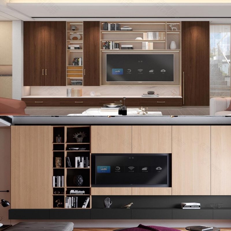 Custom Modern Design TV Rack voor High End Houten TV Wandkast in Woon Appartement