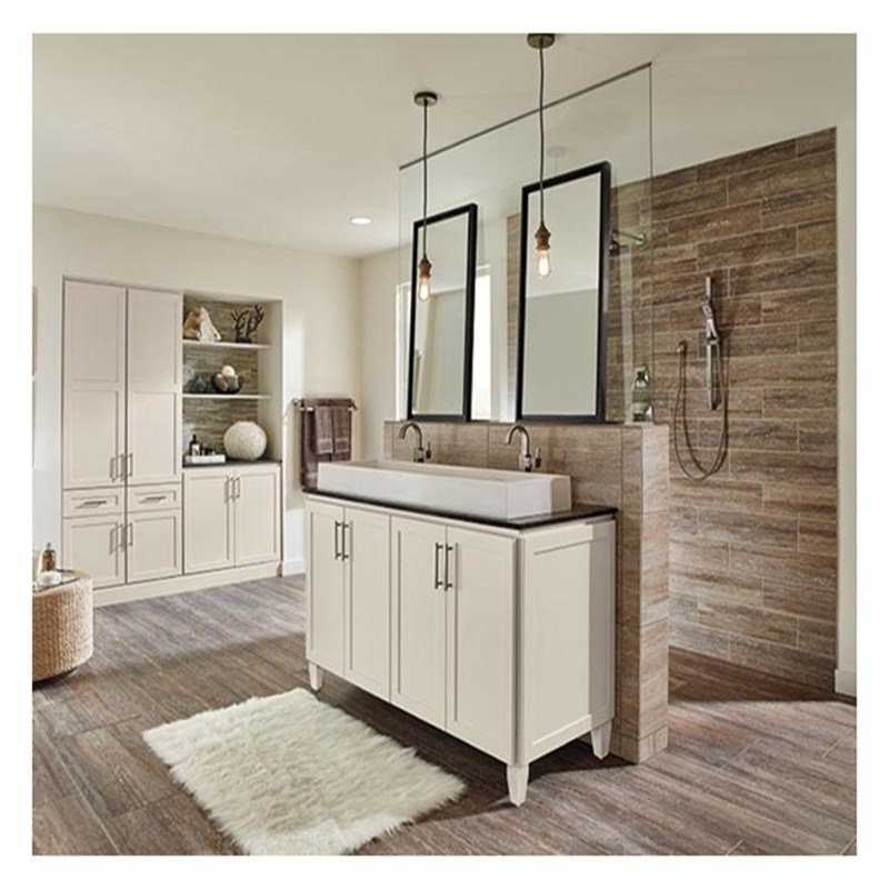 Shaker stijl witte lak super waterdicht grote grootte badkamerkas vanity combo