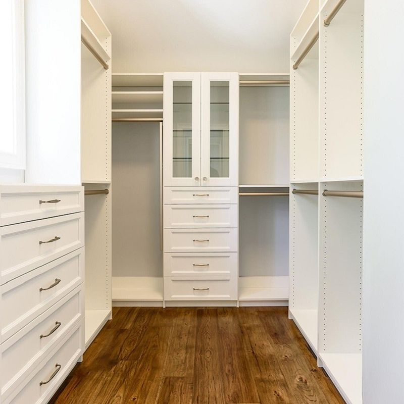 High End Houten Open Design Walk-in Kledingkast voor slaapkamer in hedendaagse stijl