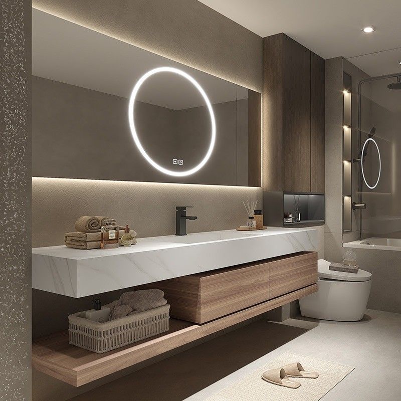 Hotelmeubilair Euro-stijl badkamer vanity met modern ontwerp en breedte van 38-46