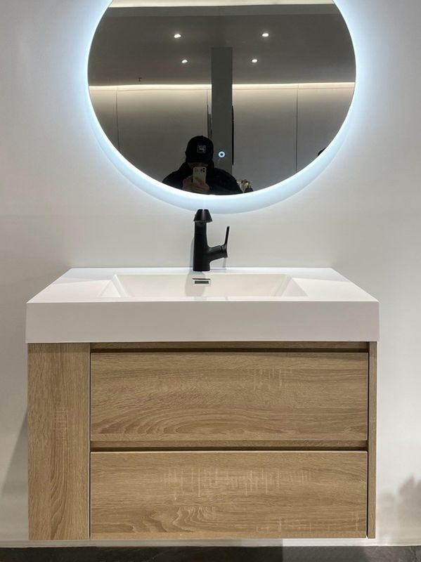 Hotel badkamermeubilair maatwerk waterdicht vloer vanity gemonteerd