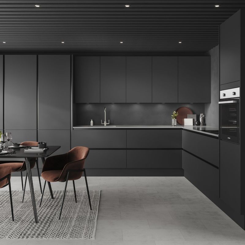 Blum Europese modulaire kast Volledig modern ontwerp met aangepaste fineer kleur en wastafel