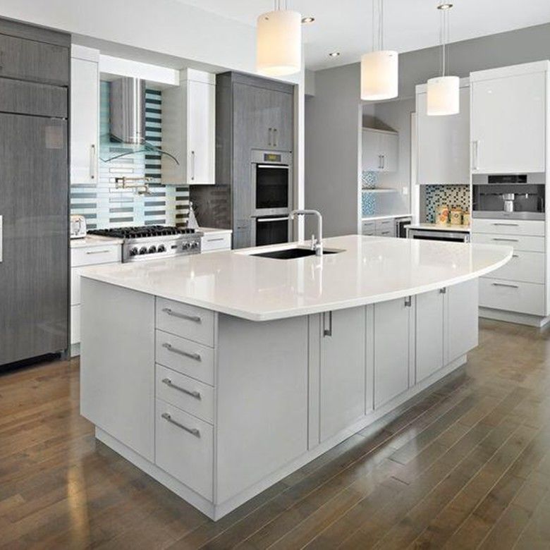 Home Moderne Flat Pack Smart Kitchen Pantry Modulaire Keukenmeubilair Kasten voor Villa