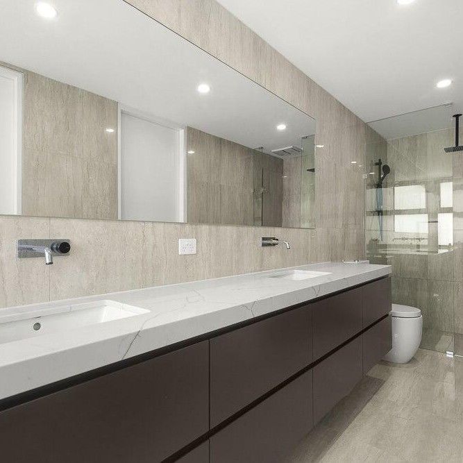 Moderne wandmontage badkamer vanity set met slimme spiegelkast breedte 38-46