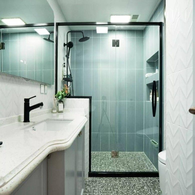 Moderne wandmontage badkamer vanity set met slimme spiegelkast breedte 38-46