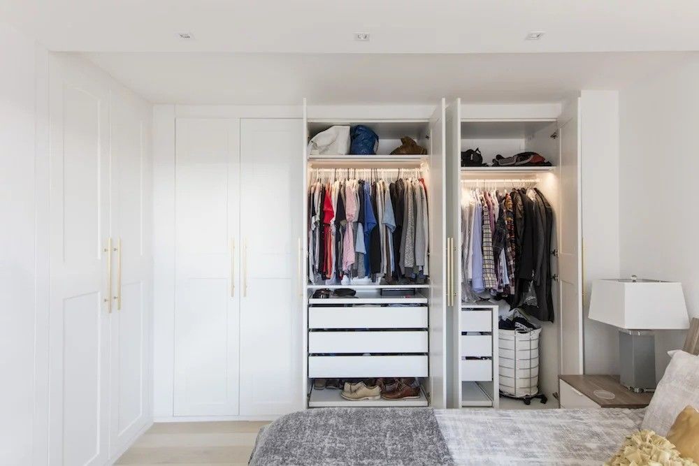 Vochtbestendigheid kenmerk en PANEL Houten stijl voor High End slaapkamer kast Houten