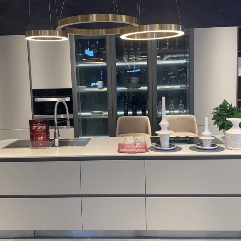 YALIG Vrijstaand Houten Spice Rack Set voor Europese Lichte Open Plan Keukenkast